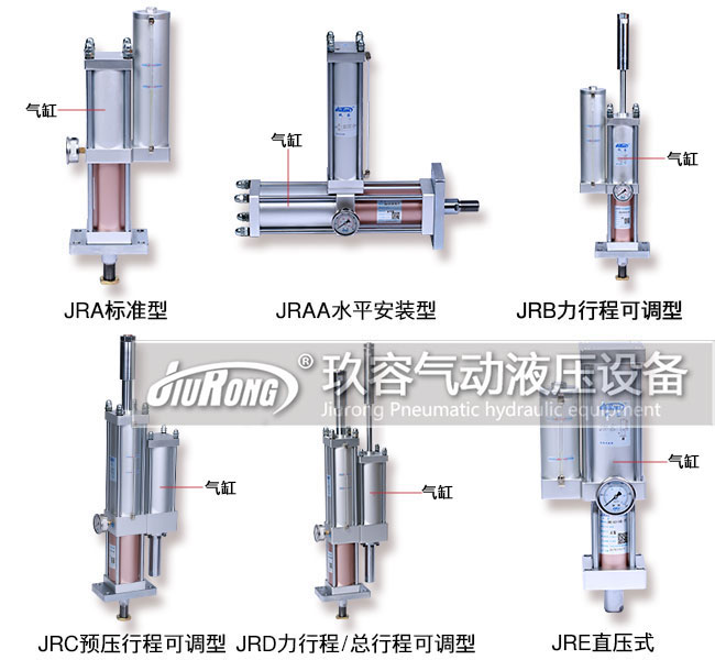 11款氣液增壓缸產(chǎn)品氣缸位置標識圖